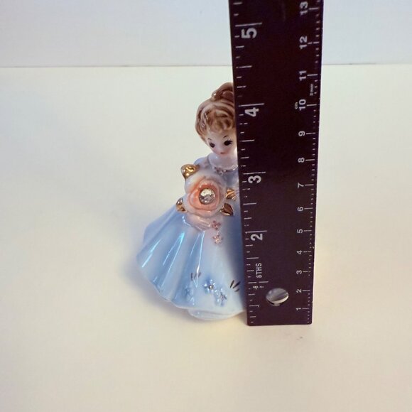 Josef Originals April Birthday Figurine 50s VTG Cottagecore Collectible Vignette - Picture 8 of 12